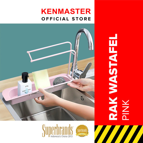 [EZM.2500467] Rak Gantung Wastafel SY-P88 / Rak Spons / Rak Serbaguna / Rak Multifungsi / Rak Sabun / Rack Organizer Pink