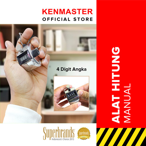 [EZM.2500620] Alat Hitung Cepat 4 Digit / Hand Tally Counter / Alat Hitung Elektronik / Alat Hitung Digital / Hand Counter / Alat Dzikir / Tasbih