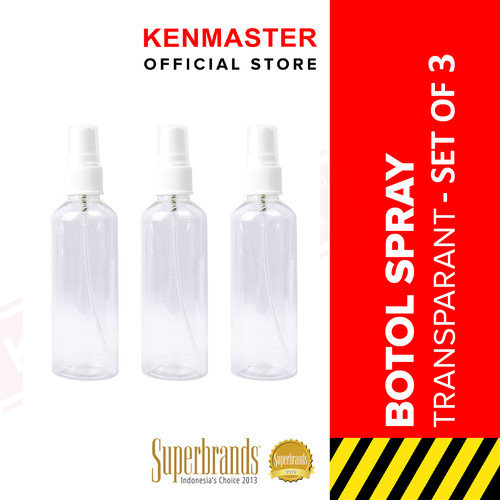 [EZM.2500621] Botol Parfum 100 ML Botol Parfum 60 ML Botol Parfum 50 ML - per 3 Pcs Bottle Spray / Botol Parfum Refill / Botol Parfum Plastik / Botol Plastik
