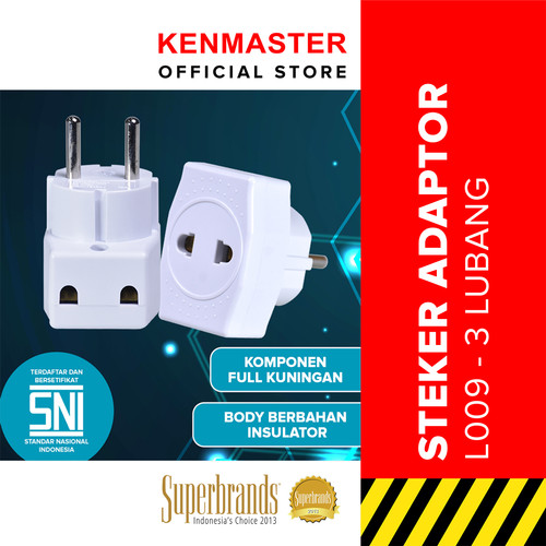 [EZM.2500700] Kenmaster Steker L009 / Colokan Listrik / Colokan Saklar
