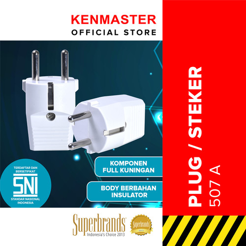 [EZM.2500701] Kenmaster Steker 507A / Colokan Listrik / Colokan Saklar