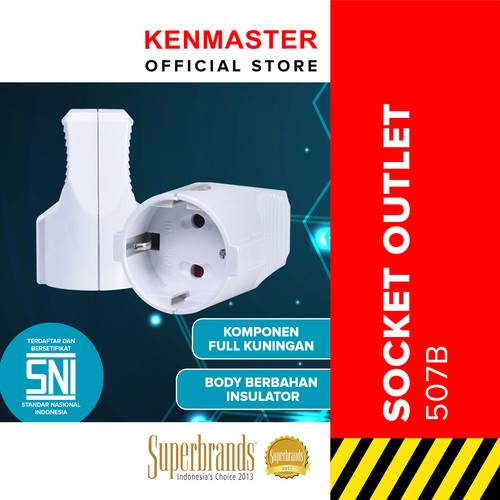 [EZM.2500702] Kenmaster Steker 507B / Colokan Listrik / Colokan Saklar