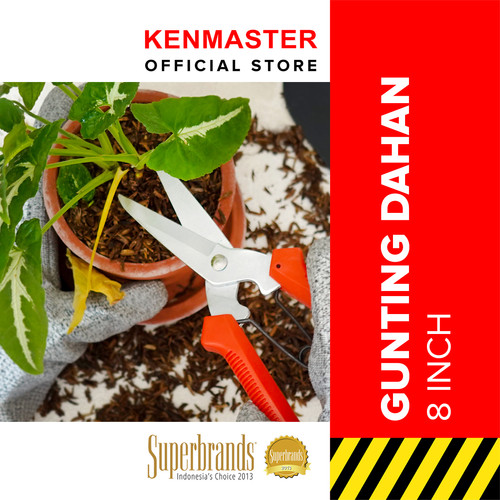 [EZM.2500743] Kenmaster Gunting Dahan Ranting - KM905 / Gunting Tanaman / Gunting Taman / Gunting Rumput / Gunting Daun / Gunting Batang Bunga Buah / Pruning Shears / Alat Berkebun