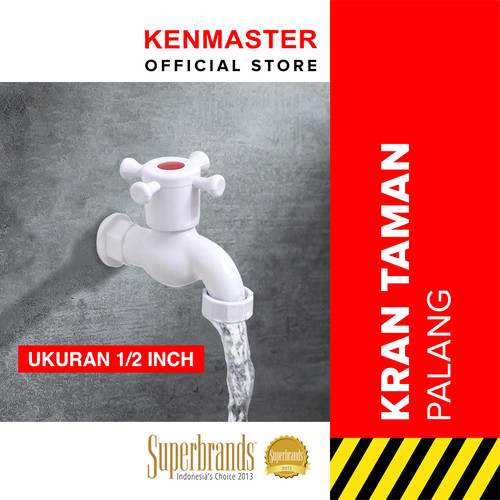 [EZM.2500746] Kenmaster Kran Taman PVC KM-8012 Palang / Keran Taman PVC / Kran Tembok / Keran Tembok / Kran Air / Keran Air