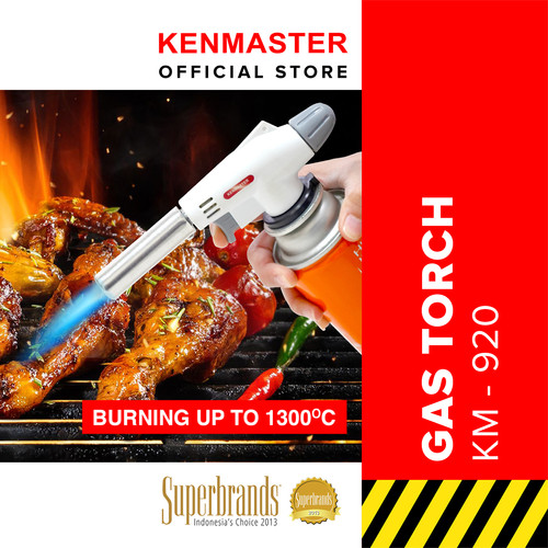 [EZM.2500747] Kenmaster Gas Torch KM-920 Pematik Gas Gas Torch Portable Flame Gun Alat Bakar Korek Api Las