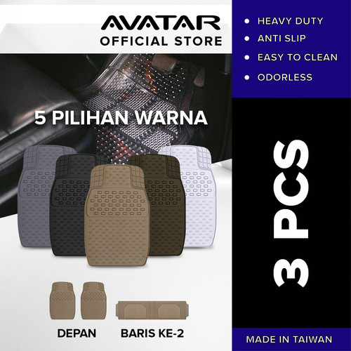 [EZM.2500756] AVATAR Karpet Mobil / Alas Mobil / Keset Mobil - 9333 - 2 Baris 3 Pcs