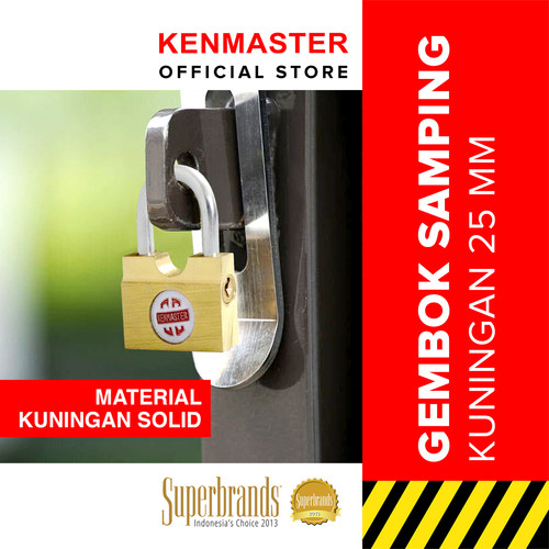 [EZM.2500828] Kenmaster Gembok Samping 25 MM Gembok Anti Maling Gembok Pagar Kunci Gembok Multifungsi