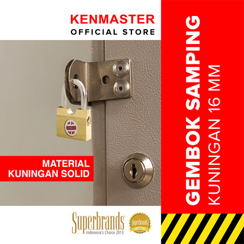 [EZM.2500829] Kenmaster Gembok Samping 16 MM Gembok Anti Maling Gembok Pagar Kunci Gembok Multifungsi