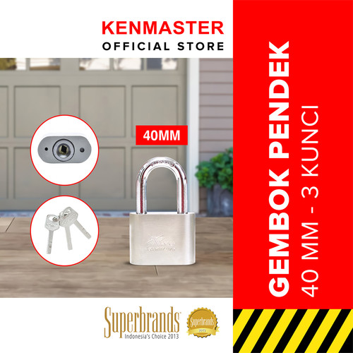[EZM.2500835] Xander Gembok 40MM 3 Key Pendek Gembok Anti Maling Gembok Pagar Kunci Gembok