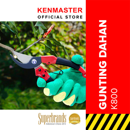 [EZM.2500858] Kenmaster Gunting Dahan Ranting - K800 / Gunting Tanaman / Gunting Taman / Gunting Rumput / Gunting Daun / Gunting Batang Bunga Buah / Pruning Shears / Alat Berkebun