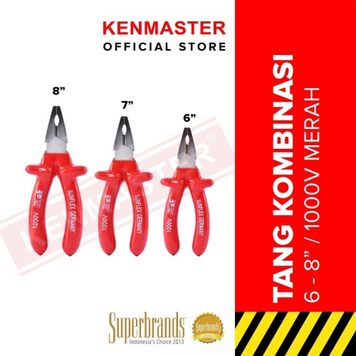 [EZM.2500893] Sunflex Tang Kombinasi 8 Inc 1000V Merah