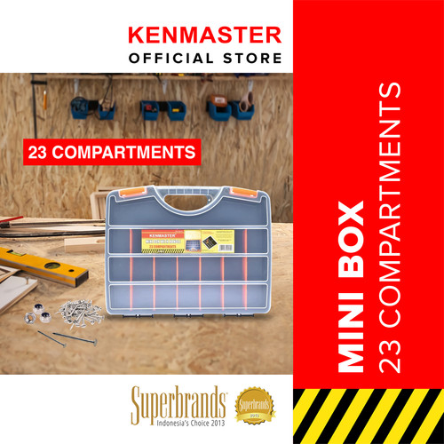 [EZM.2500937] Kenmaster Mini Box MK23 ( 23 Compartments ) / Tool Box Mini / Toolbox Mini / Tempat Penyimpanan Multifungsi / Tempat Penyimpanan Serbaguna - Kotak Serbaguna - Kotak Peralatan