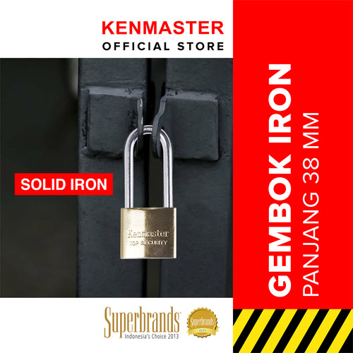 [EZM.2500976] Kenmaster Gembok IRON 38MM Panjang KM115 Gembok Anti Maling Gembok Pagar Kunci Gembok