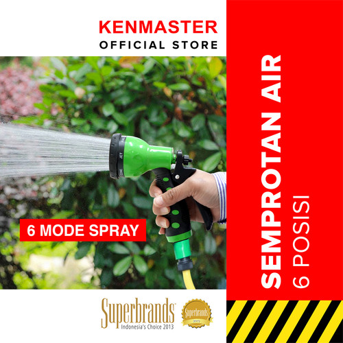 [EZM.2501016] Kenmaster Kepala Semprotan Air Cuci Mobil - KM 1785 / Kepala Semprotan Selang Air / Penyiram Tanaman / Semprotan Tanaman / Semprotan Cuci Mobil Motor / Water Gun Spray / Nozzle Alat Semprotan / Water Jet Spray / Alat Berkebun