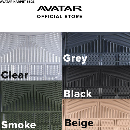 [EZM.2501034] AVATAR Karpet Mobil / Alas Mobil / Keset Mobil - 8823 - 2 Baris 3 Pcs