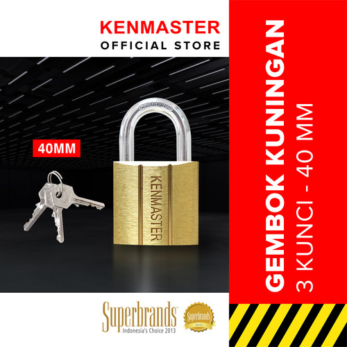 [EZM.2501046] Kenmaster Gembok V140 - 40 MM Gembok Anti Maling Gembok Pagar Kunci Gembok