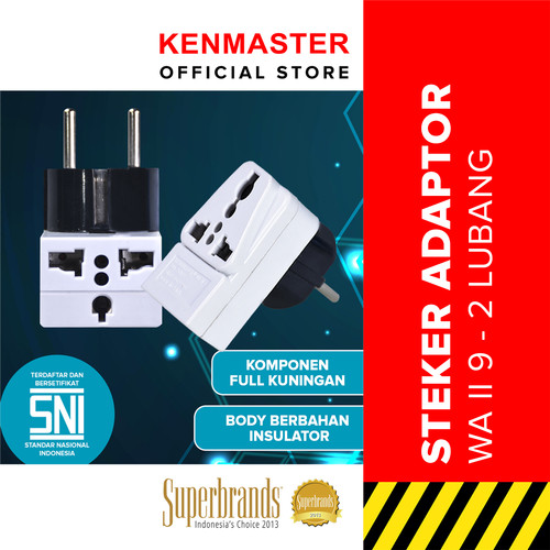 [EZM.2501049] Kenmaster Steker 508 WAII9 / Colokan Listrik / Colokan Saklar