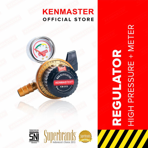 [EZM.2501053] Kenmaster Kosangas High Pressure + Meter KM919 / Kosangas Regulator Gas / Kepalas Gas