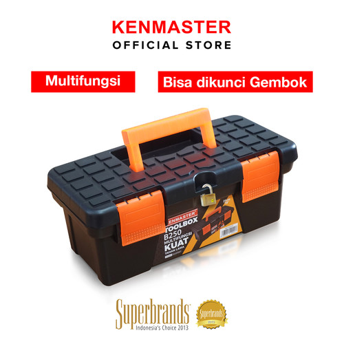 [EZM.2501067] Kenmaster Tool Box Plastik B250 / Tool Box Mini / Toolbox Mini / Toolbox Plastik / Tempat Penyimpanan Perkakas / Tempat Penyimpanan Multifungsi - Kotak Perkakas - Kotak Serbaguna - Kotak Peralatan