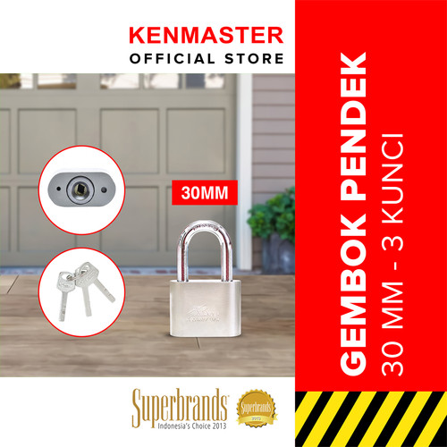 [EZM.2501074] Xander Gembok 30MM - 3 Key Pendek Gembok Anti Maling Gembok Pagar Kunci Gembok