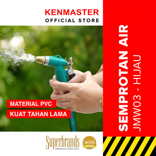 [EZM.2501102] Kenmaster Kepala Semprotan Air Cuci Mobil - JMW03 Besi - Hijau / Kepala Semprotan Selang Air / Penyiram Tanaman / Semprotan Tanaman / Semprotan Cuci Mobil Motor / Water Gun Spray / Nozzle Alat Semprotan / Water Jet Spray / Alat Berkebun