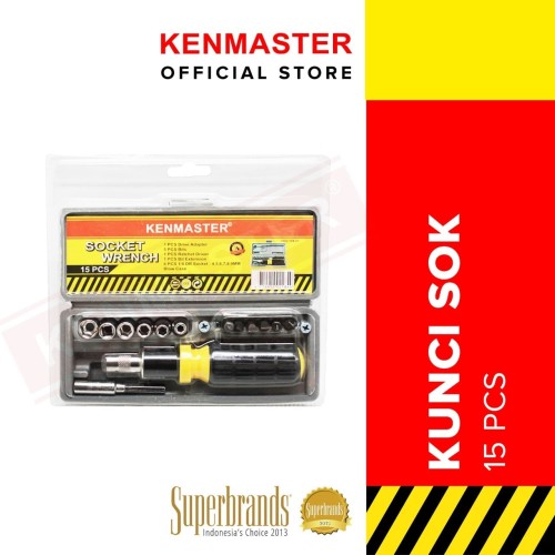 [EZM.2501117] Kenmaster Kunci Sok 15 Pcs