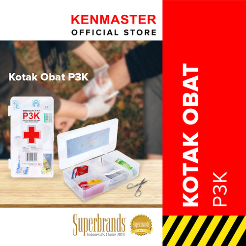 [EZM.2501123] Kenmaster Kotak Obat P3K / Kotak Obat Organizer / Kotak P3K Set Lengkap / Alat Medis / Peralatan Medis