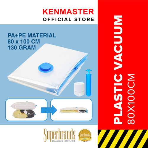 [EZM.2501154] Plastik Vacum 80X100 CM / Vacum Pakaian Traveling 1 PCS
