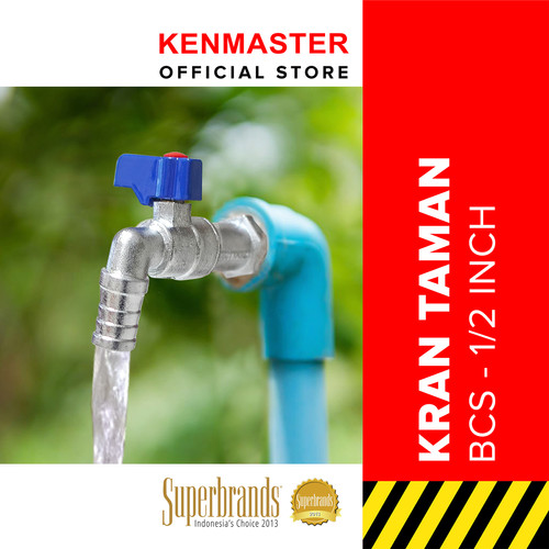 [EZM.2501167] Kenmaster Kran Taman BCS 1/2 Inch Biru / Keran Taman BCS / Kran Tembok / Keran Tembok / Kran Air / Keran Air
