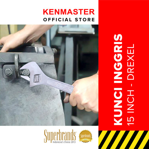 [EZM.2501183] DREXEL Kunci Inggris 15 Inch / Adjustable Wrench / Adjustable Spanner/ Alat Perkakas / Kunci AS / Tools