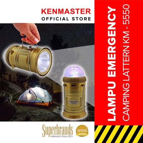 [EZM.2501193] KENMASTER LAMPU EMERGENCY CAMPING LANTERN KM-5550 CLEARANCE