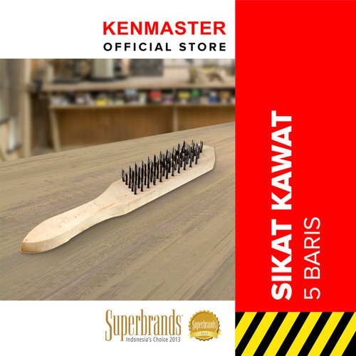 [EZM.2501198] Kenmaster Sikat Kawat Baja 5 Baris - 1PCS