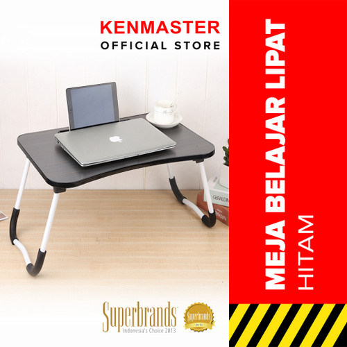 [EZM.2501213] Meja Belajar Lipat / Meja Computer SY-CT-8 Hitam Motif / Meja Portable