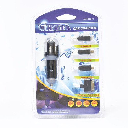 [EZM.2501252] Ghana Charger Mobile for Car 4 in 1 - Clearance