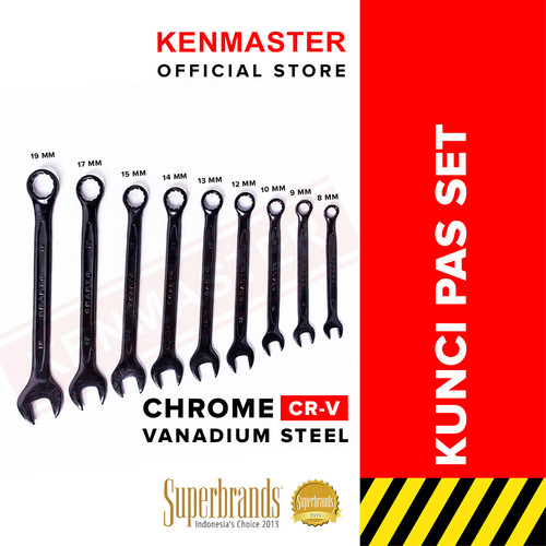 [EZM.2501256] Smarto Kunci Ring Pas 17mm - Chrome Varadium (CRV)