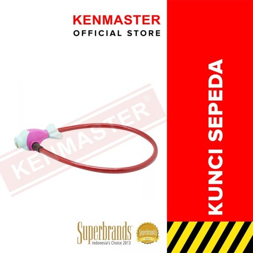 [EZM.2501276] Kenmaster Kunci Sepeda Kabel Fish Head - Random