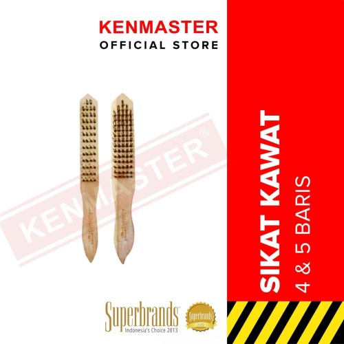 [EZM.2501320] Kenmaster Sikat Kawat Baja 4 dan 5 Baris