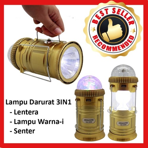 [EZM.2501337] KENMASTER LAMPU EMERGENCY CAMPING LANTERN KM-5550
