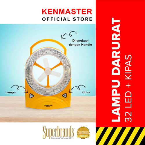 [EZM.2501342] KENMASTER LAMPU EMERGENCY & KIPAS KM 560 1 & 29 LED WITH BOX