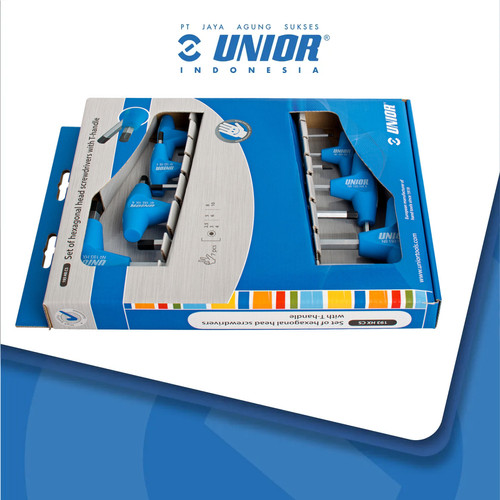 [EZM.2400109] UNIOR Set of T-handle hex wrenches in carton box - 193HXCS
