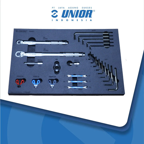 [EZM.2400119] UNIOR Bike tool set in SOS tool tray - 1600SOS17 - Tool Kit Sepeda