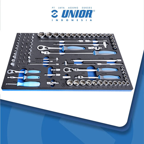 [EZM.2400132] UNIOR Set of socket wrenches n accessories SOS tool tray - 964/30SOS