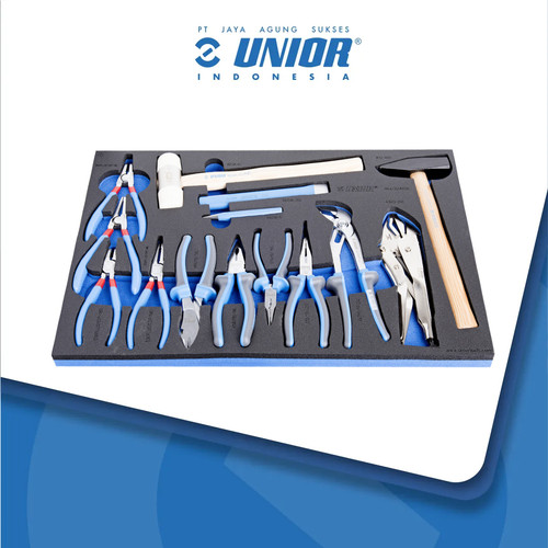 [EZM.2400135] UNIOR Set of BI pliers and hammer in SOS tool tray - 964/32ASOS