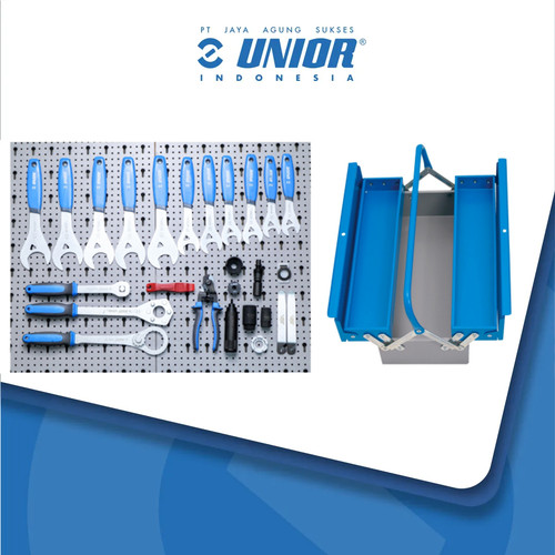 [EZM.2400150] UNIOR Bike Tool Set 2000E + Tool box 3 compartments 912/3