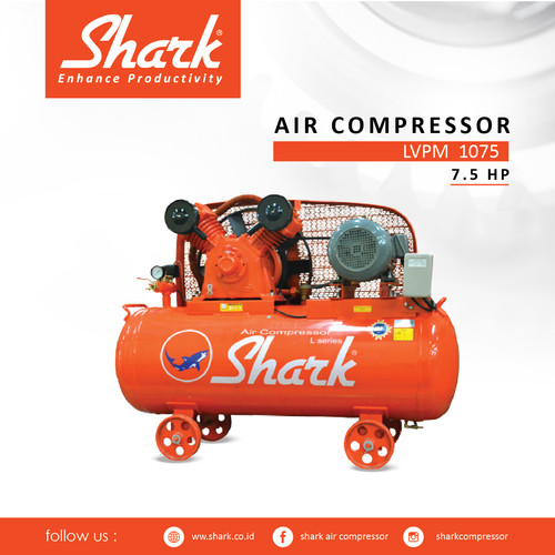 [EZM.2400843] Kompresor 7,5Hp Tangki 275 Liter Shar kAir Compressor+Motor LVPM 1075