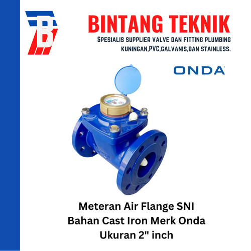 [EZR.2700019] Meteran Air Flange 2" Inch Onda