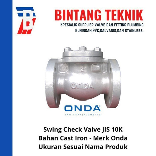 [EZR.2700825] Swing Check Valve 10" inch Cast Iron Onda JIS 10K
