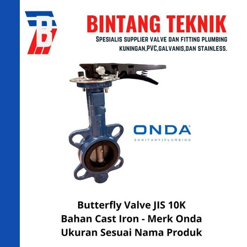 [EZR.2700840] Butterfly Valve 10" inch Cast Iron Onda JIS 10K