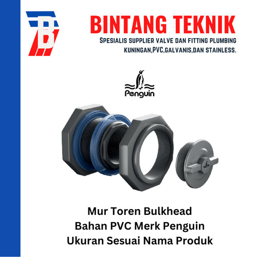 [EZR.2701470] Mur Toren Bulkhead 3/4" Penguin