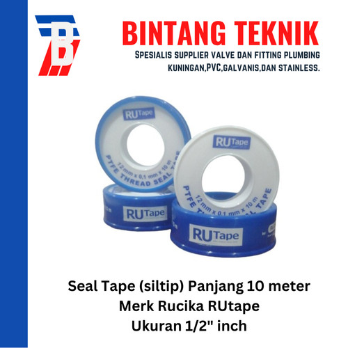 [EZR.2702285] Sealtape (Siltip) Rucika 1/2" inch Panjang 10 Meter